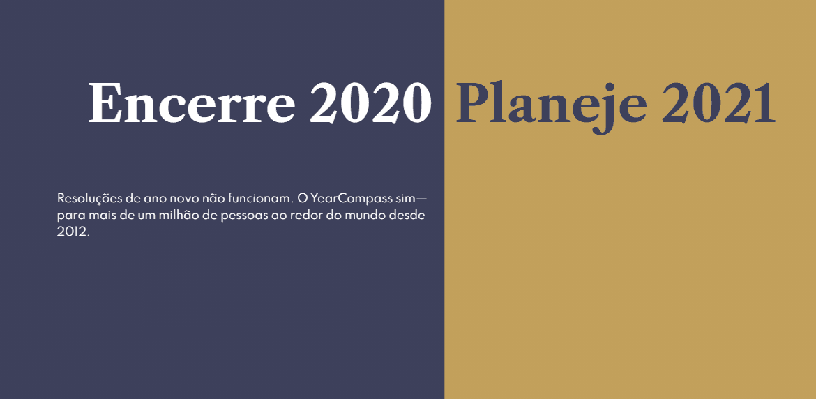 Planeje o Próximo Ano